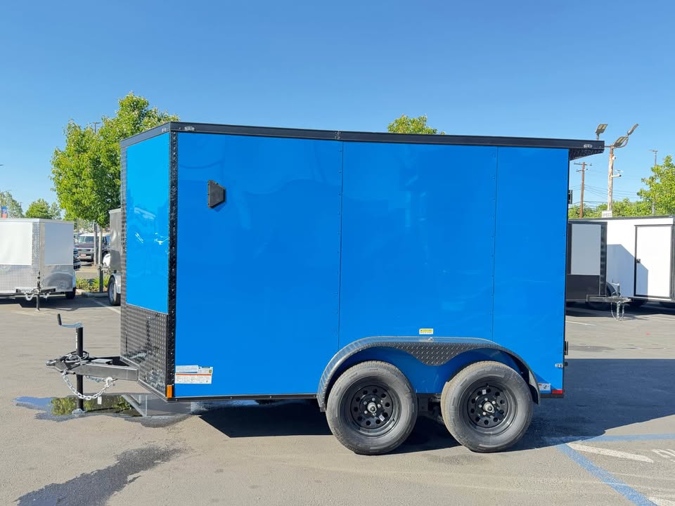 2026 Enclosed Cargo Utility Trailer 6x10ta trailer plus wall etrack