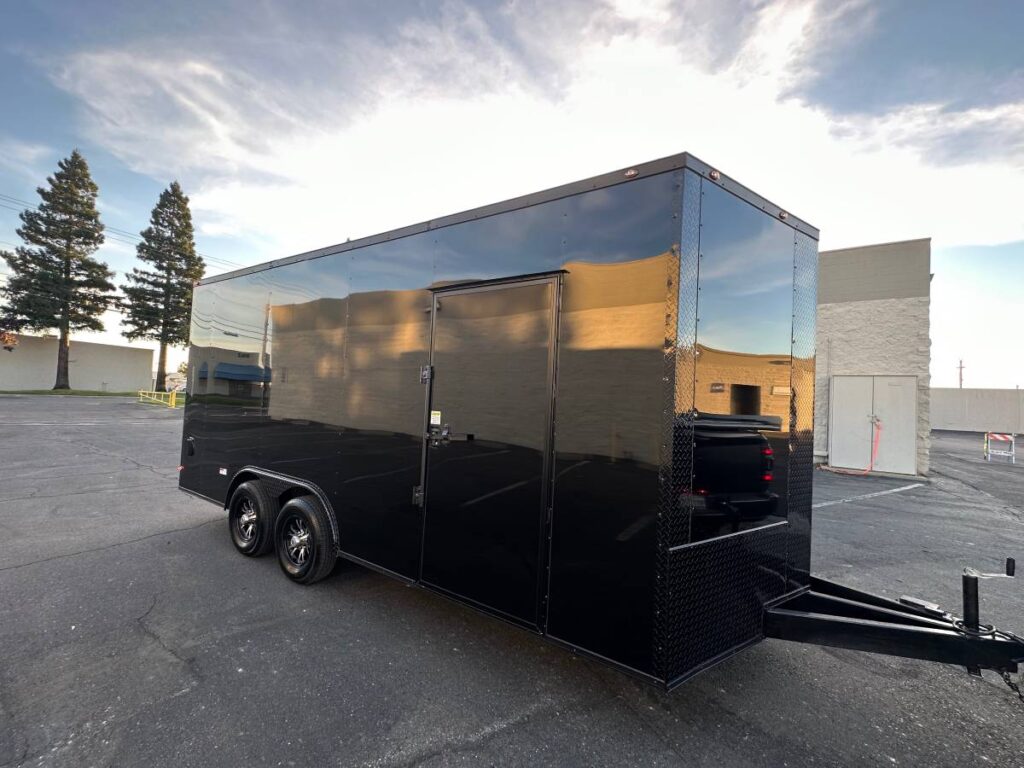 2025 Maximum 8.5x18TA Enclosed Car Hauler Trailer 7.6FT interior