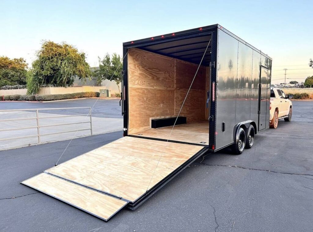 2025 Maximum Enclosed Cargo Car Hauler 8.5x16TA 7.6ft interior