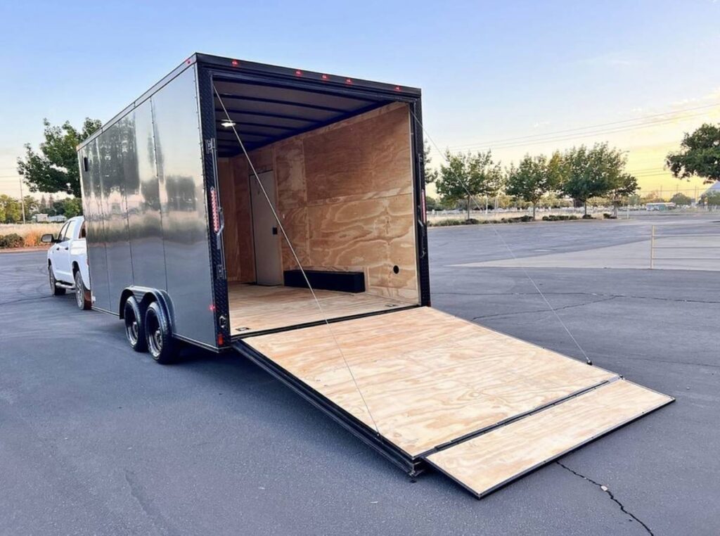 2025 Maximum Enclosed Cargo Car Hauler 8.5x16TA 7.6ft interior
