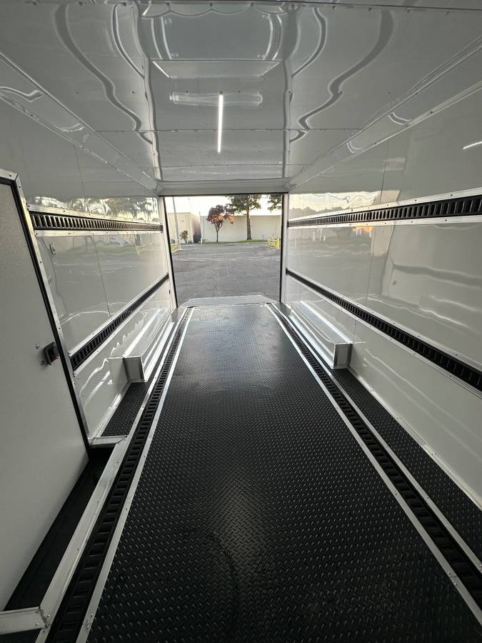 2025 Maximum 8.5x18TA Enclosed Car Hauler Trailer 7.6FT interior