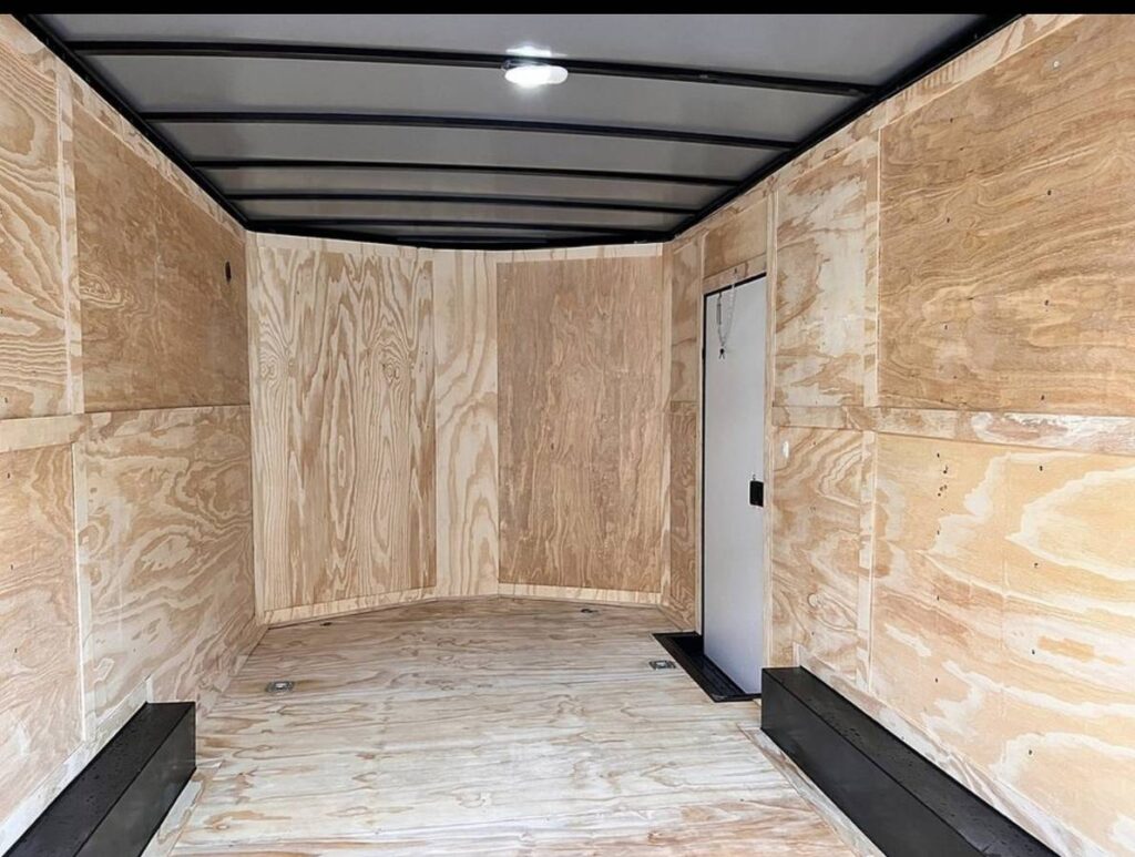 2025 Maximum Enclosed Cargo Car Hauler 8.5x16TA 7.6ft interior
