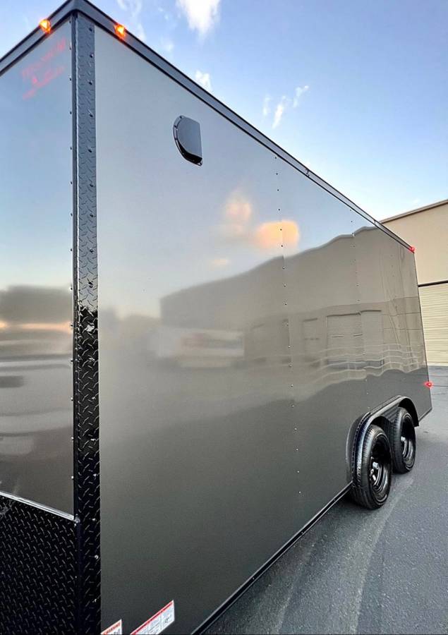 2025 Maximum Enclosed Cargo Car Hauler 8.5x16TA 7.6ft interior