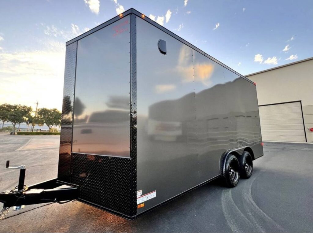2025 Maximum Enclosed Cargo Car Hauler 8.5x16TA 7.6ft interior