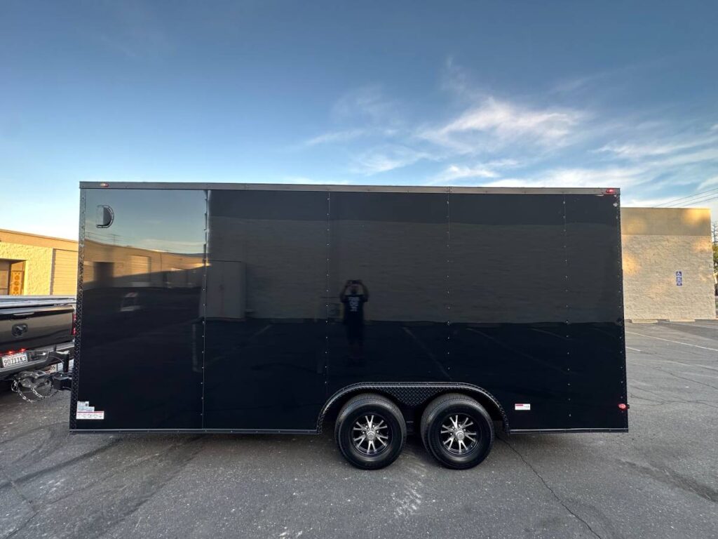 2025 Maximum 8.5x18TA Enclosed Car Hauler Trailer 7.6FT interior