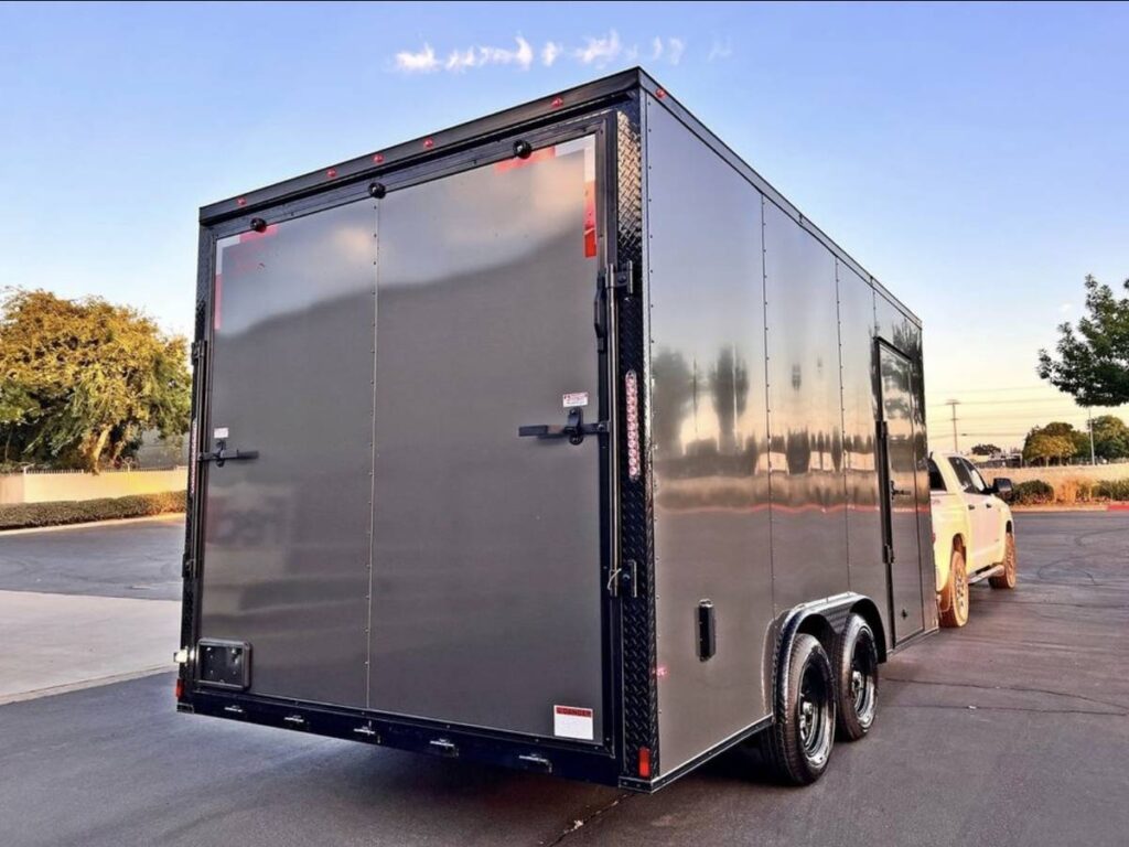 2025 Maximum Enclosed Cargo Car Hauler 8.5x16TA 7.6ft interior