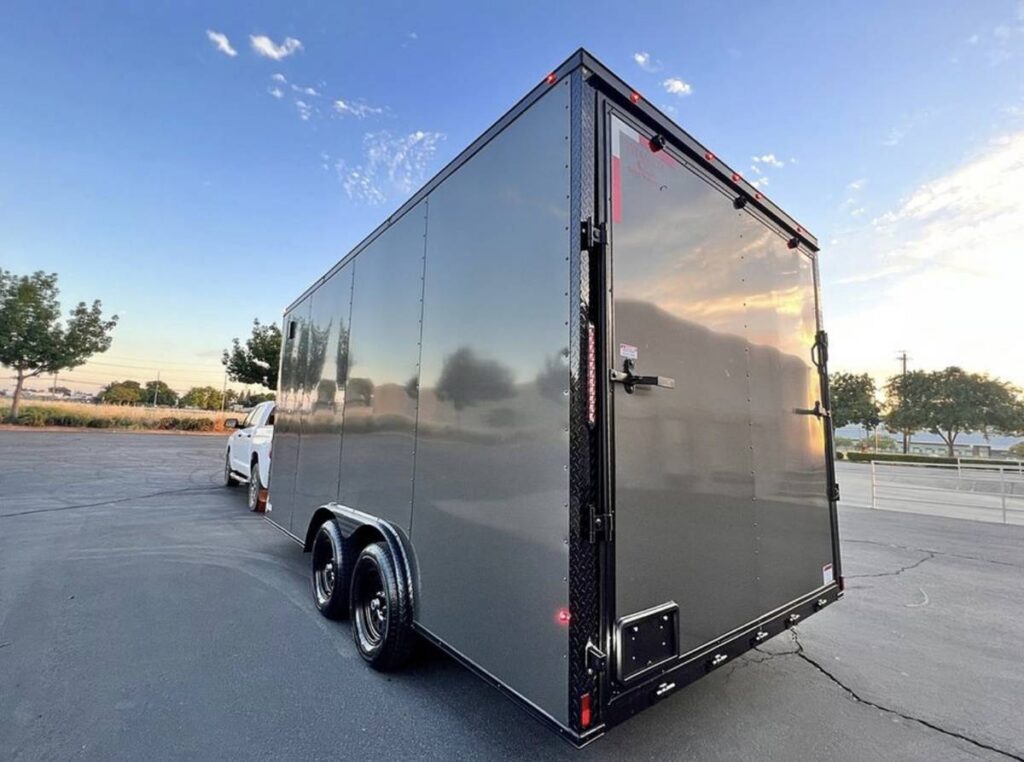 2025 Maximum Enclosed Cargo Car Hauler 8.5x16TA 7.6ft interior