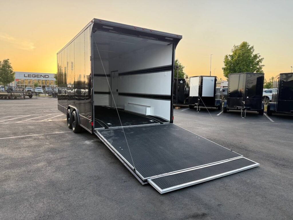 2025 Enclosed Carhauler 8.5x18TA 7.6ft interior 5k each axle