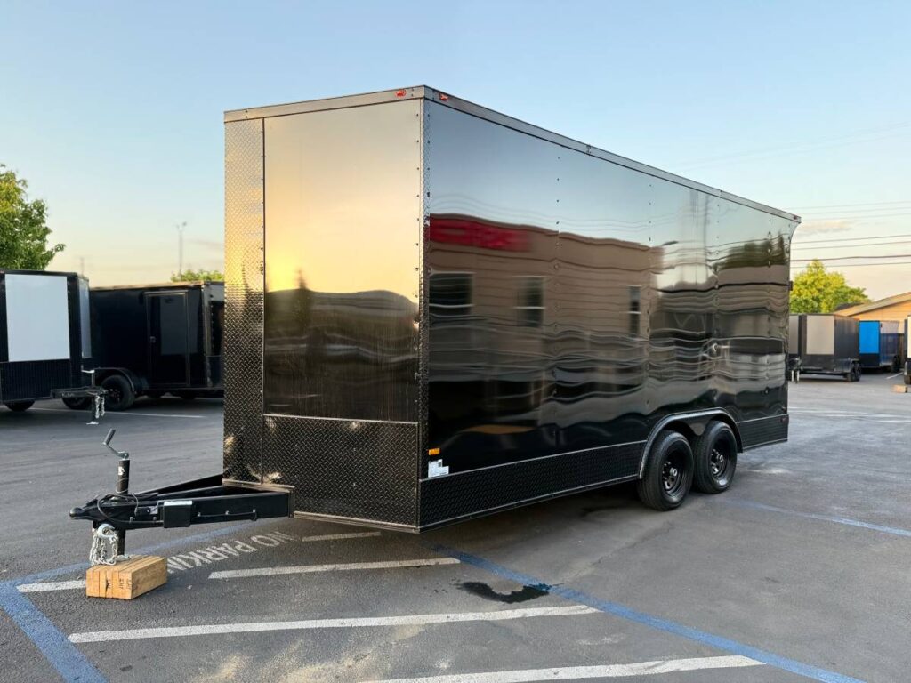 2025 Enclosed Carhauler 8.5x18TA 7.6ft interior 5k each axle
