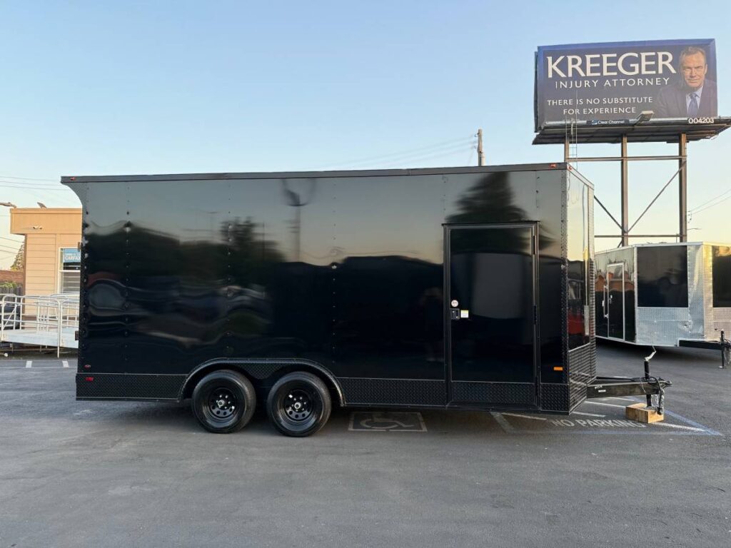 2025 Enclosed Carhauler 8.5x18TA 7.6ft interior 5k each axle