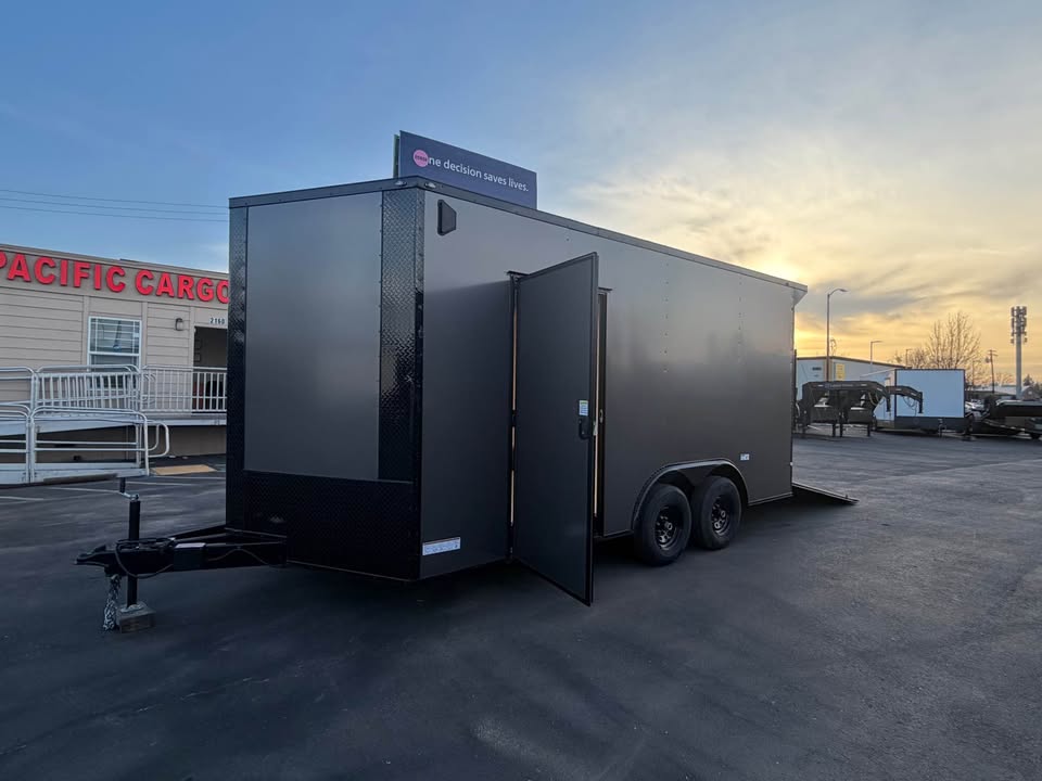2026 Enclosed Carhauler Cargo Trailer 8.5x16ta utility cargo trailer