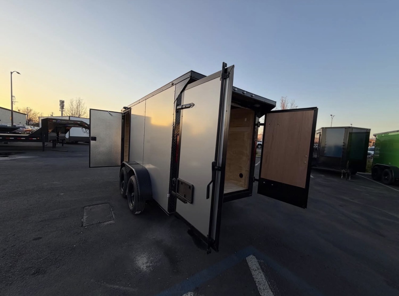 2026 6x12 TA 2026 6x12TA Enclosed Cargo Trailer Silver — photo 5 of 11
