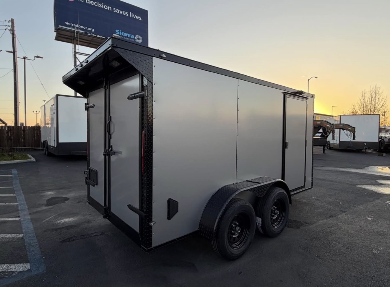 2026 6x12 TA 2026 6x12TA Enclosed Cargo Trailer Silver — photo 8 of 11