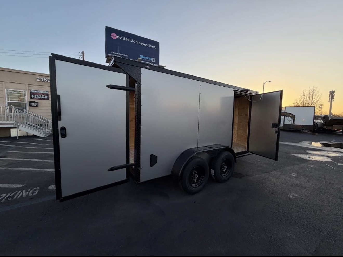 2026 6x12 TA 2026 6x12TA Enclosed Cargo Trailer Silver — photo 3 of 11