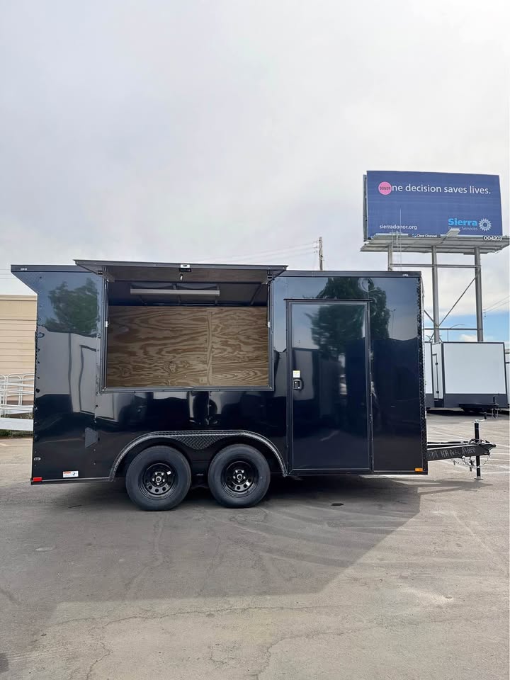 2026 8.5x14 TA 2026 Enclosed Trailer Carhauler/Concession 8.5x14TA Black — photo 2 of 5