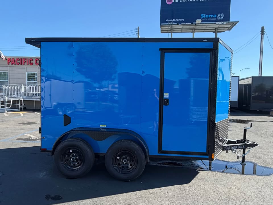 2026 Enclosed Cargo Utility Trailer 6x10ta trailer plus wall etrack