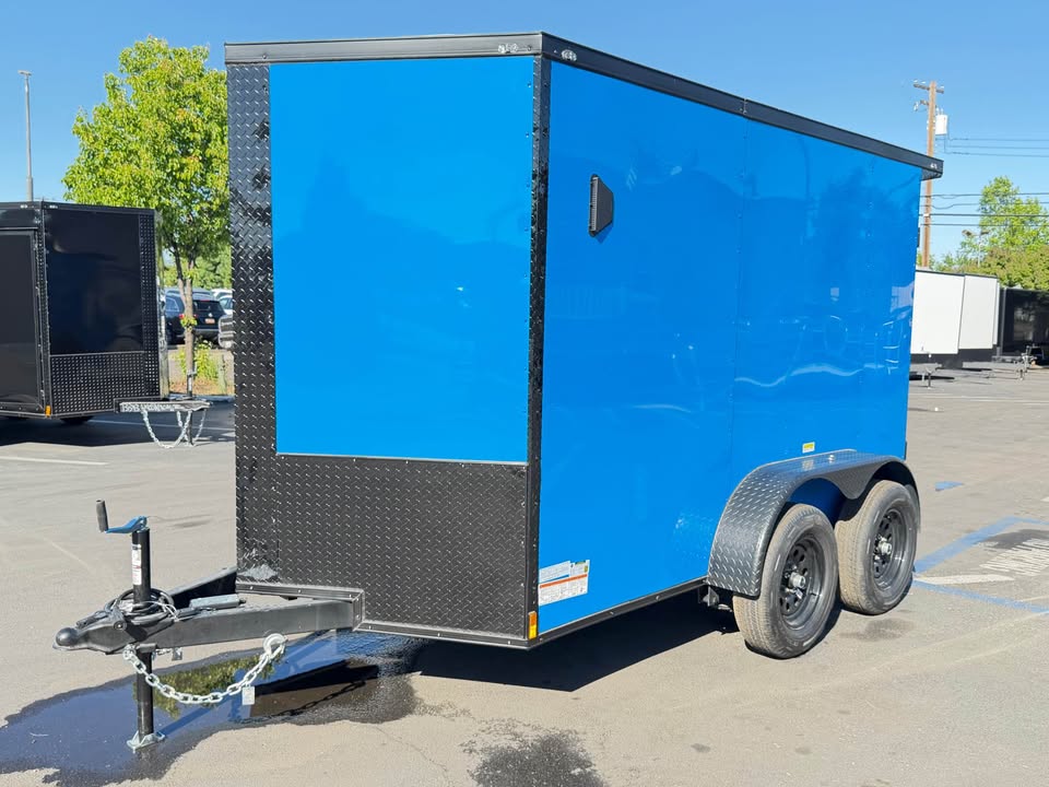 2026 Enclosed Cargo Utility Trailer 6x10ta trailer plus wall etrack