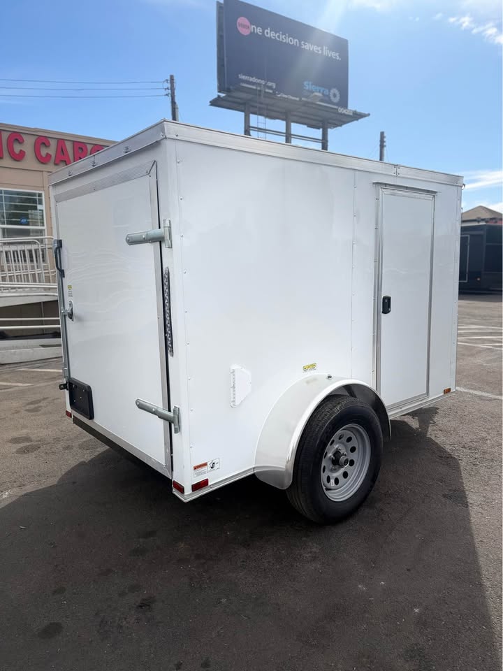 2026 5x8 SA 2026 5x8SA Enclosed Cargo Trailer White — photo 7 of 8