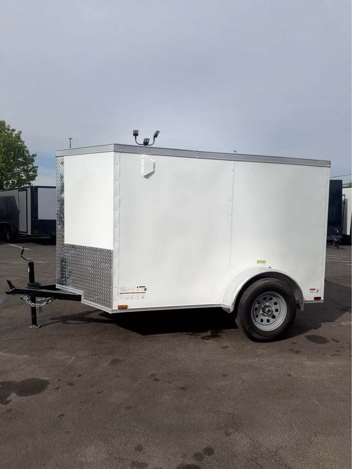 2026 5x8 SA 2026 5x8SA Enclosed Cargo Trailer White — photo 2 of 8