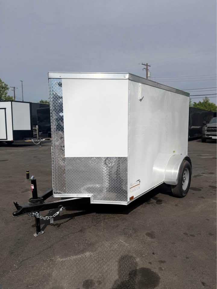 2026 5x8 SA 2026 5x8SA Enclosed Cargo Trailer White — photo 3 of 8