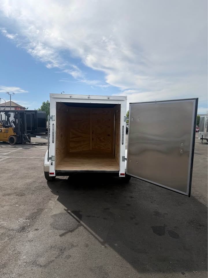 2026 5x8 SA 2026 5x8SA Enclosed Cargo Trailer White — photo 8 of 8