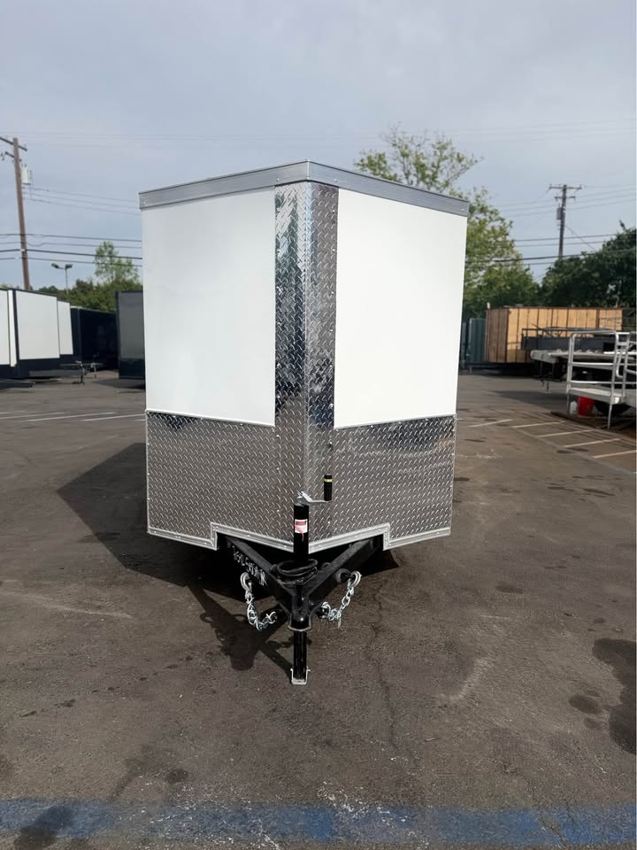 2026 5x8 SA 2026 5x8SA Enclosed Cargo Trailer White — photo 4 of 8