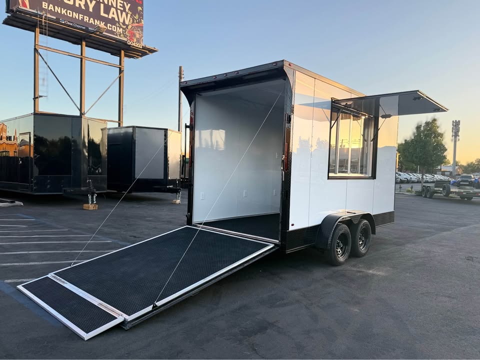 Enclosed Concession Trailer 7x14ta concession trailer