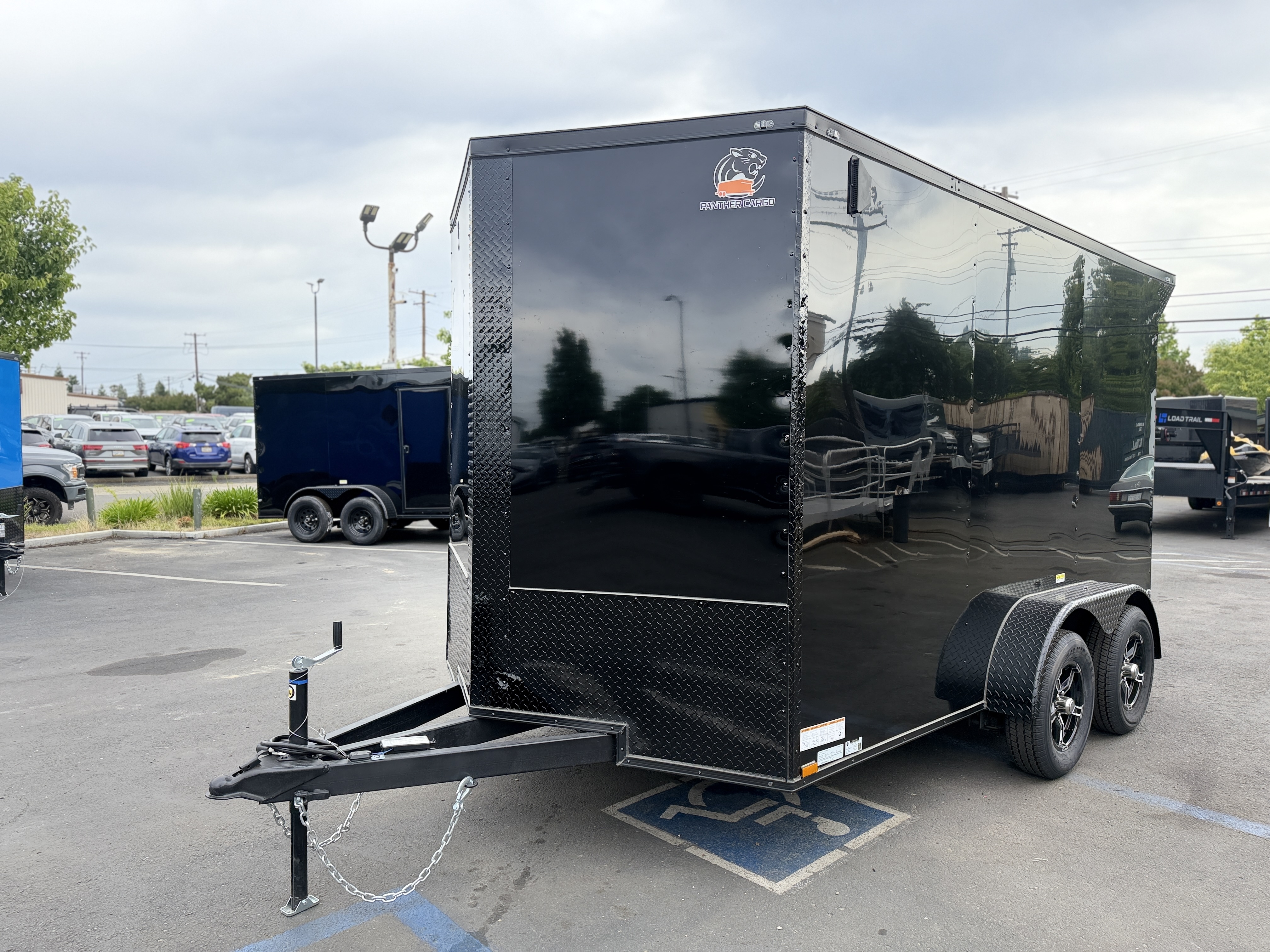 2026 7x12 TA 2026 Panther Cargo 7x12TA Race Trailer Black — photo 2 of 12
