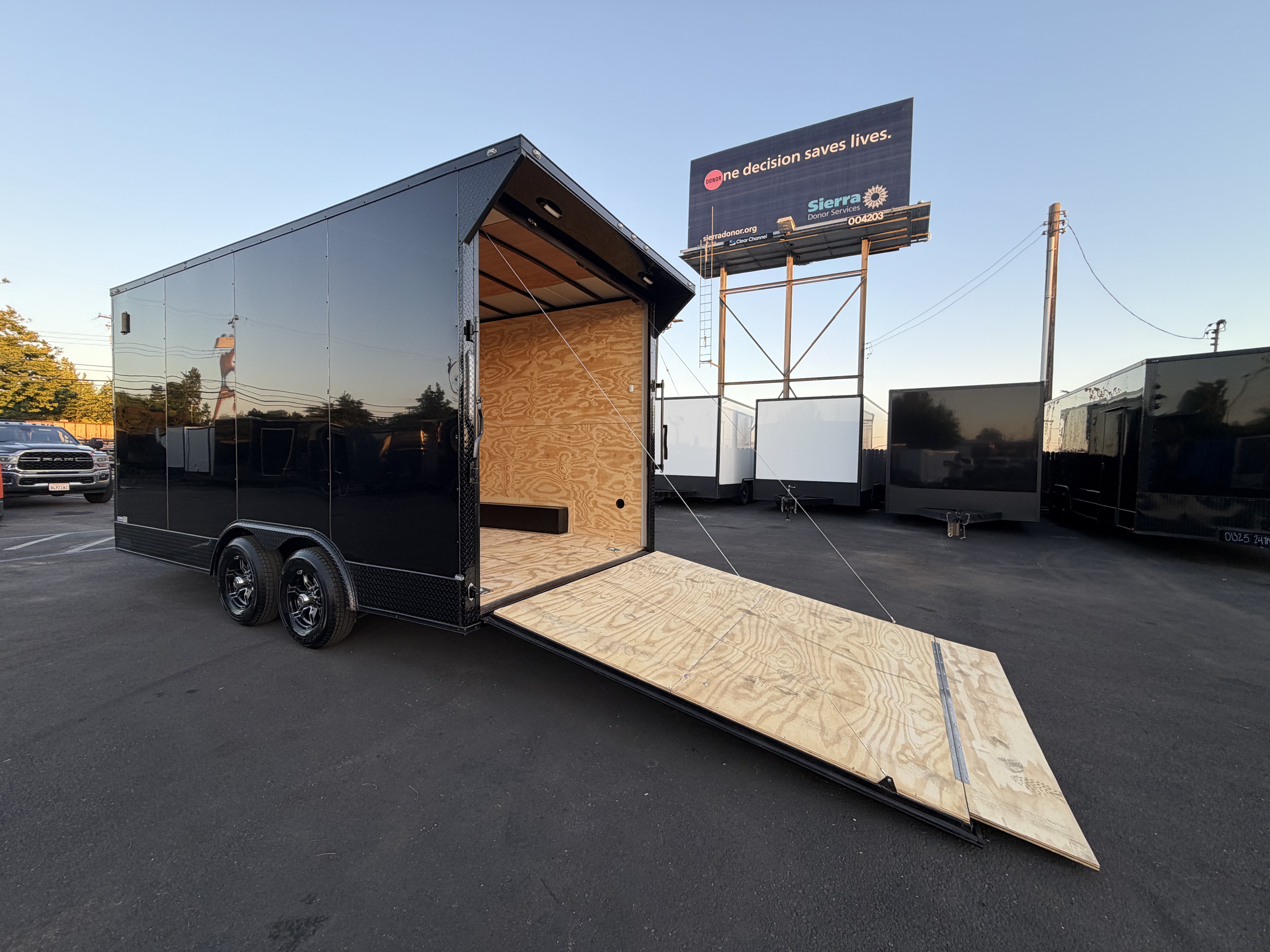 2026 8.5x16 TA 2026 Panther Cargo 8.5x16TA Carhauler Toyhauler Black — photo 7 of 10