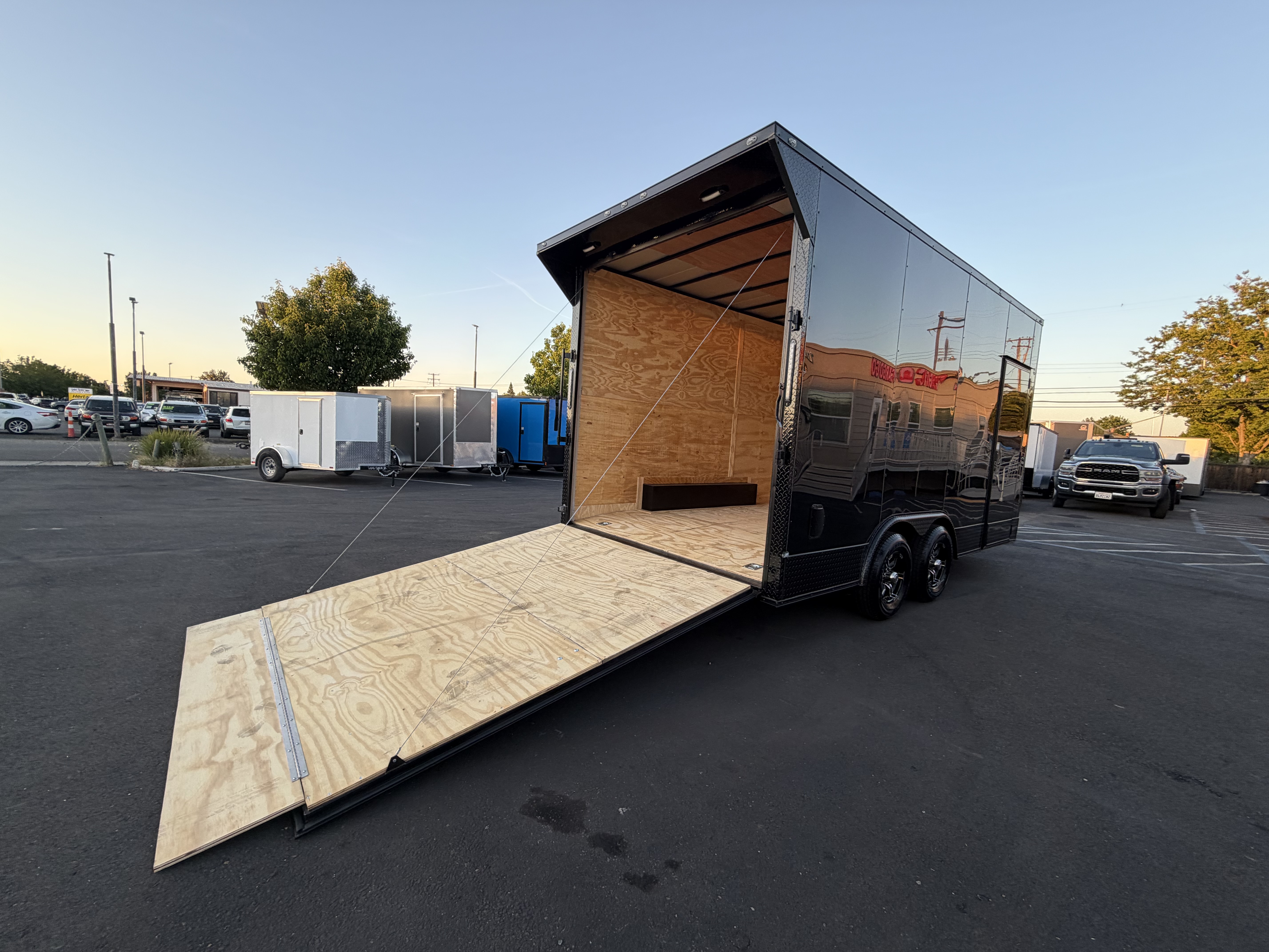 2026 8.5x16 TA 2026 Panther Cargo 8.5x16TA Carhauler Toyhauler Black — photo 3 of 10