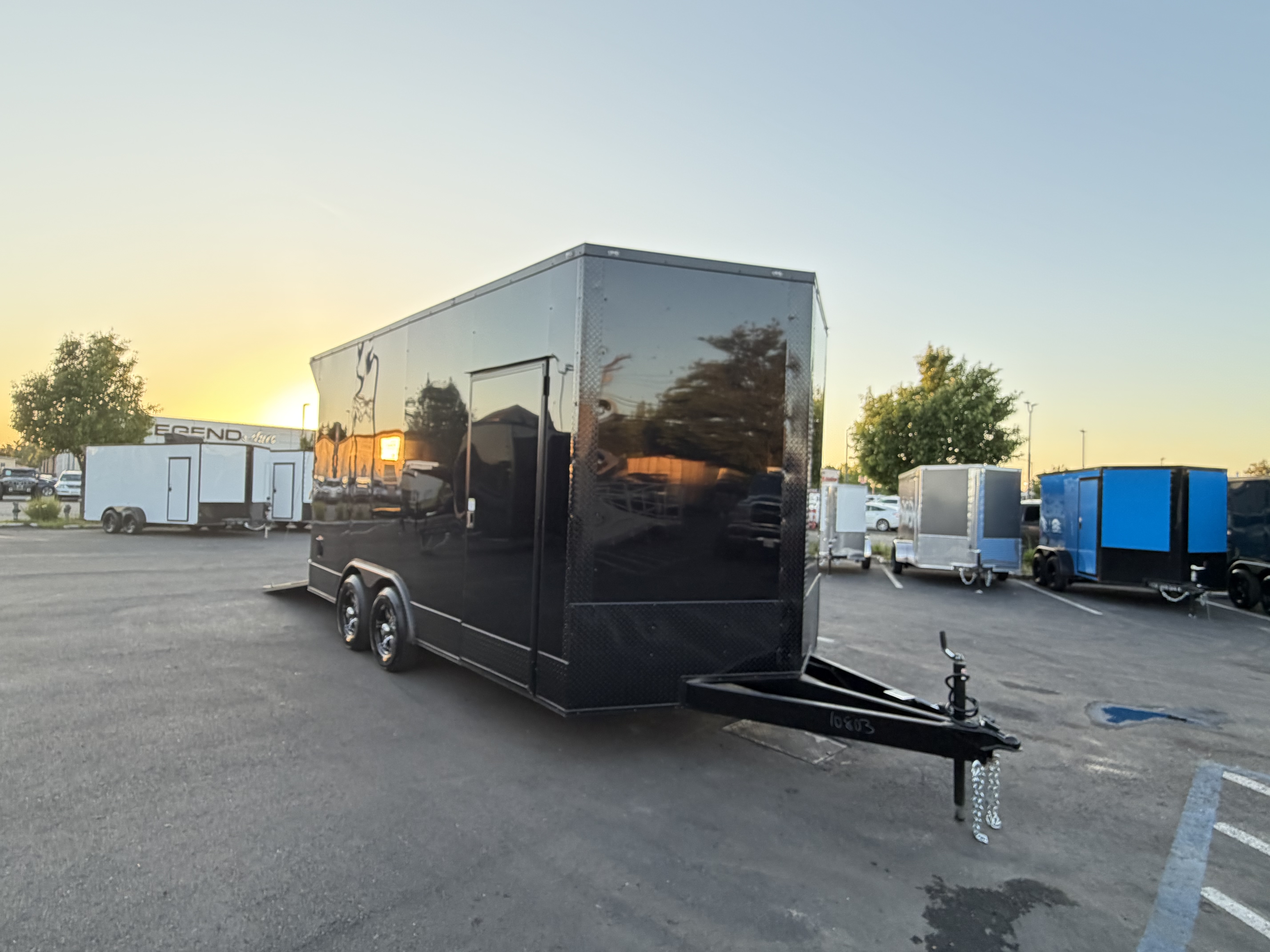 2026 8.5x16 TA 2026 Panther Cargo 8.5x16TA Carhauler Toyhauler Black — photo 1 of 10