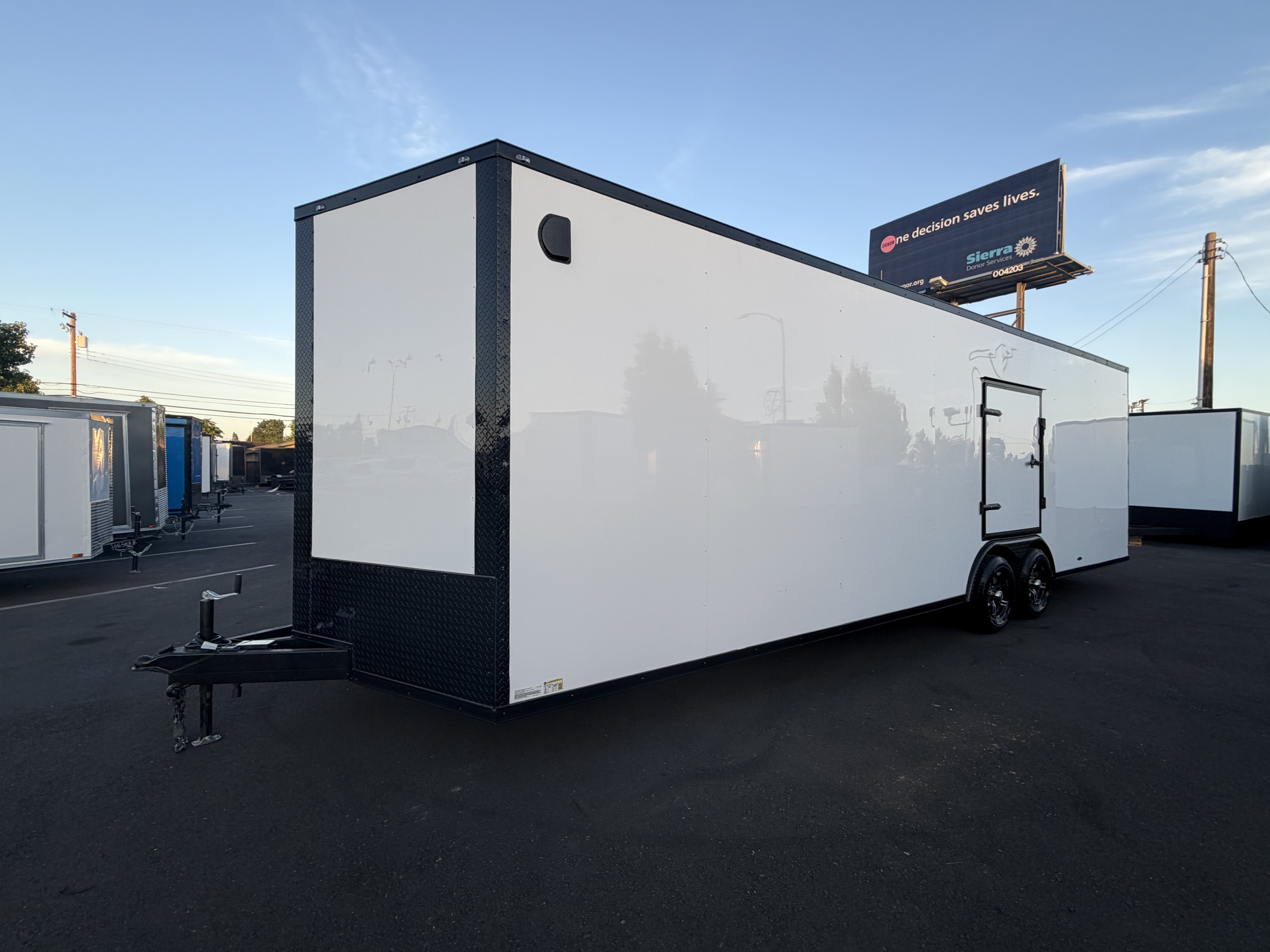 2026 8.5x28 TA DSG 8.5x28TA Carhauler Toyhauler Trailer White — photo 2 of 10
