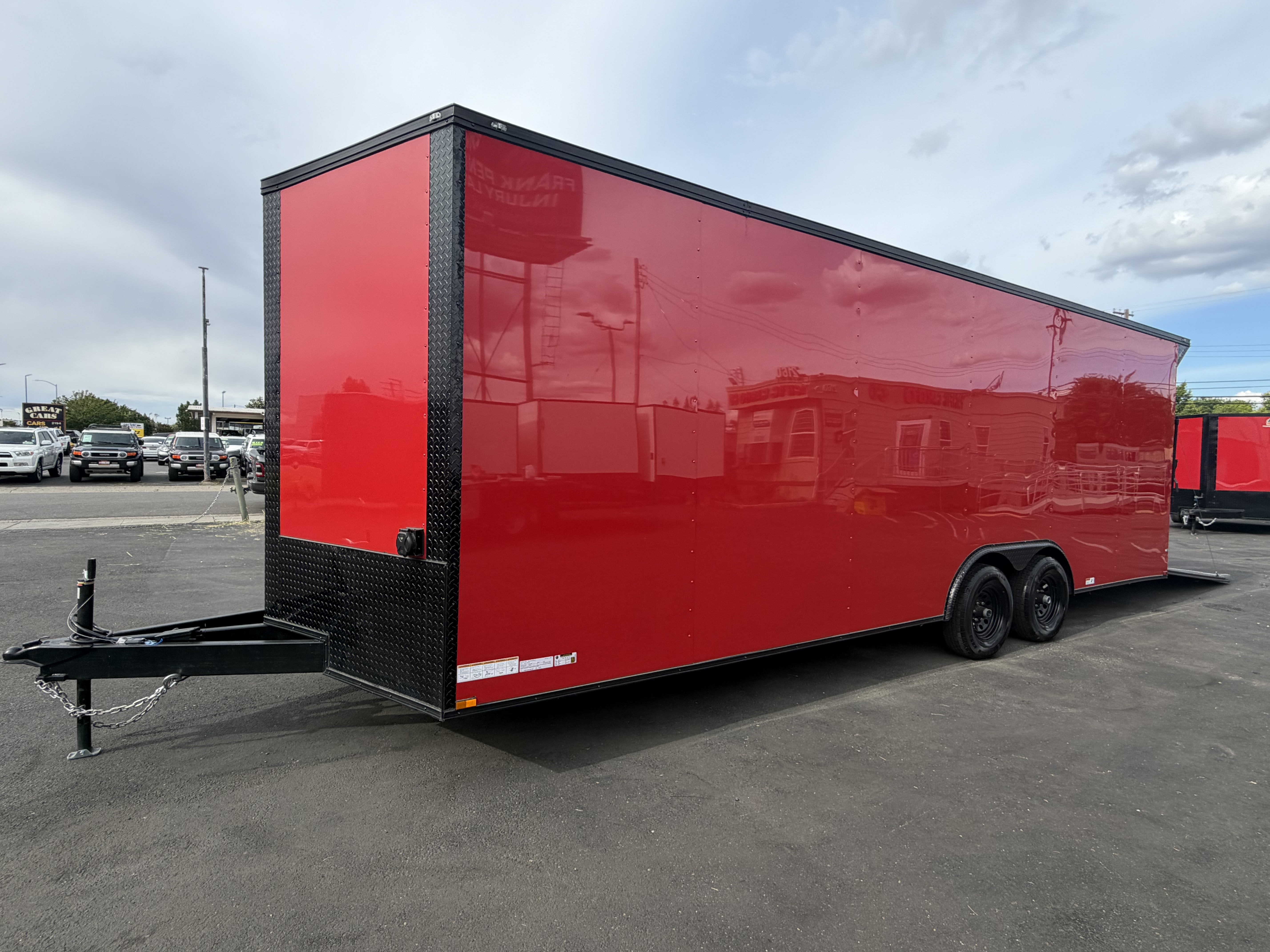 2026 8.5x24 TA 2026 Panther Cargo 8.5x24TA Race Trailer Red — photo 2 of 14