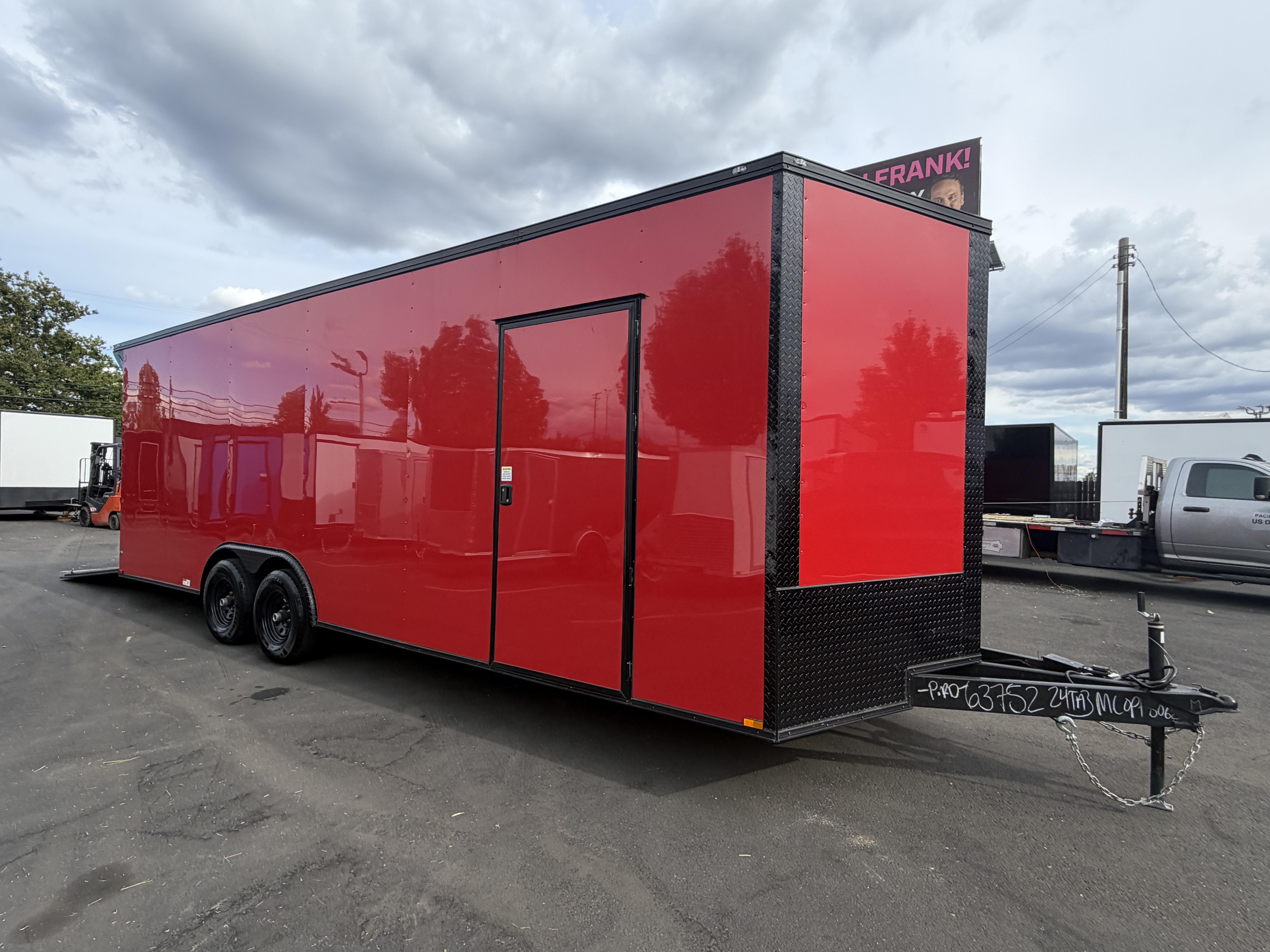 2026 8.5x24 TA 2026 Panther Cargo 8.5x24TA Race Trailer Red — photo 1 of 14