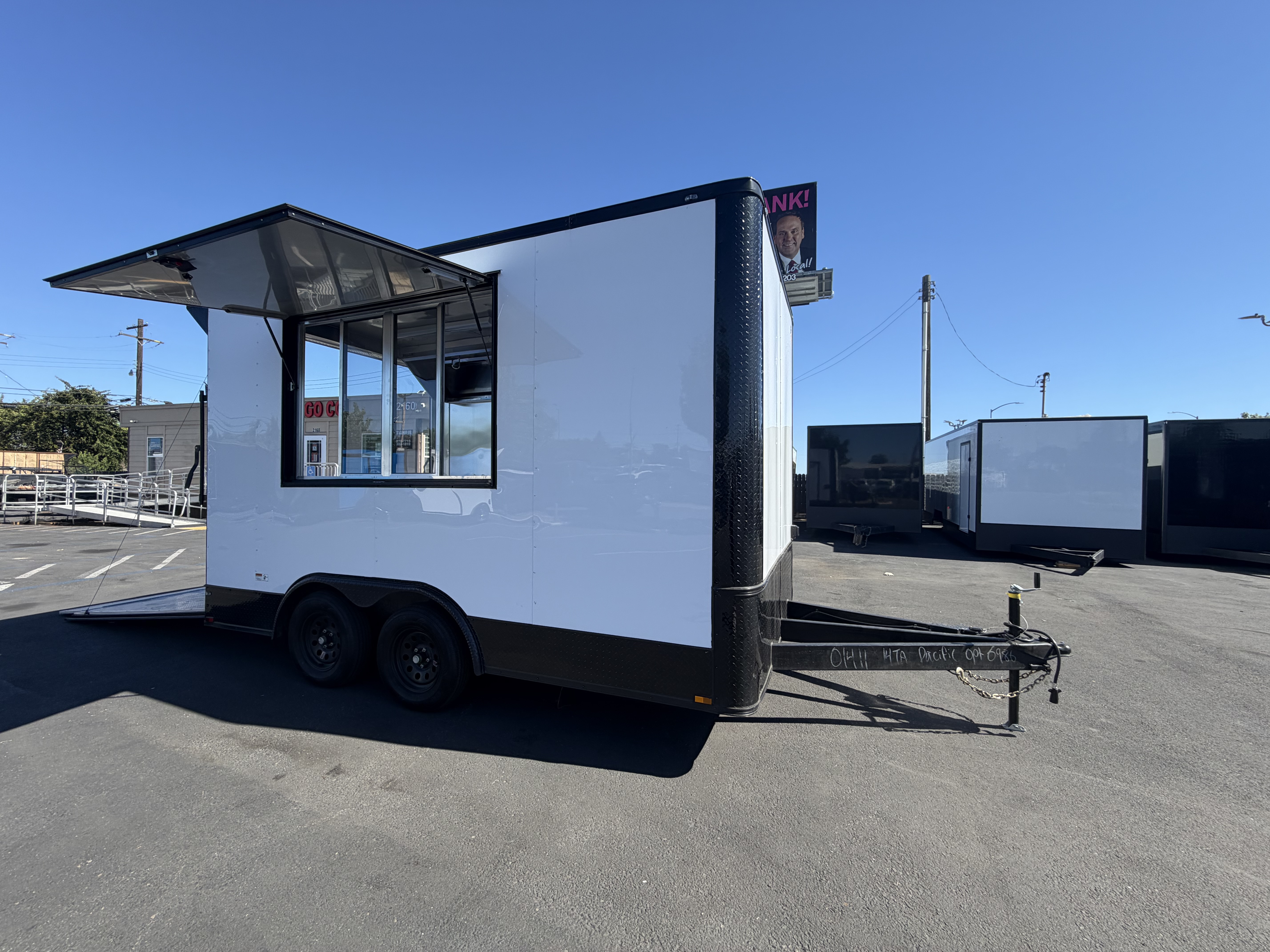 2026 8.5x14 TA 2026 Panther Cargo Concession Trailer White
