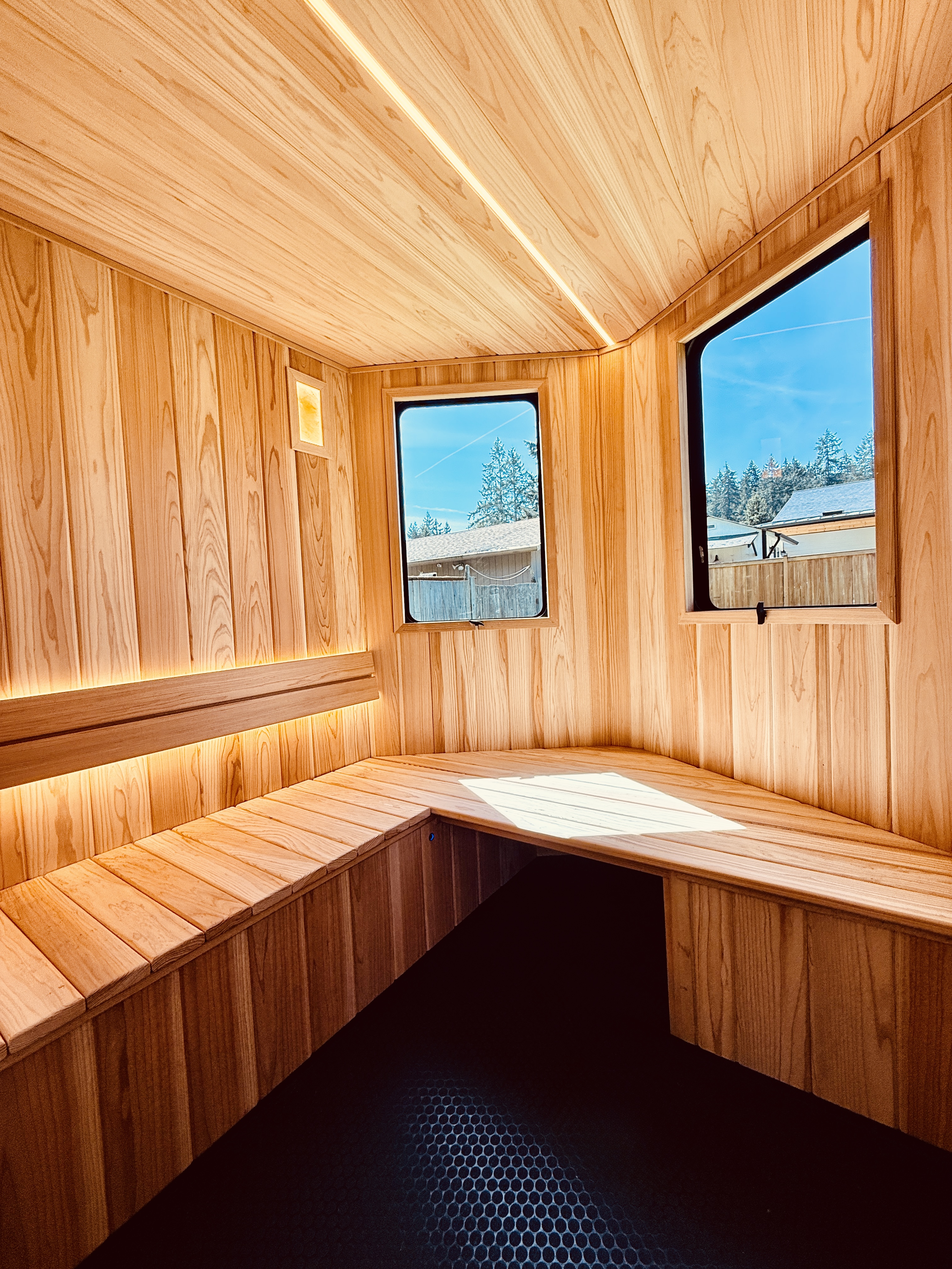 2026 6x12 TA Premium 6x12TA Mobile Sauna Trailer – Seats 6 | Wood-Fired | Outdoor Shower | Off-Grid Ready White — photo 19 of 22