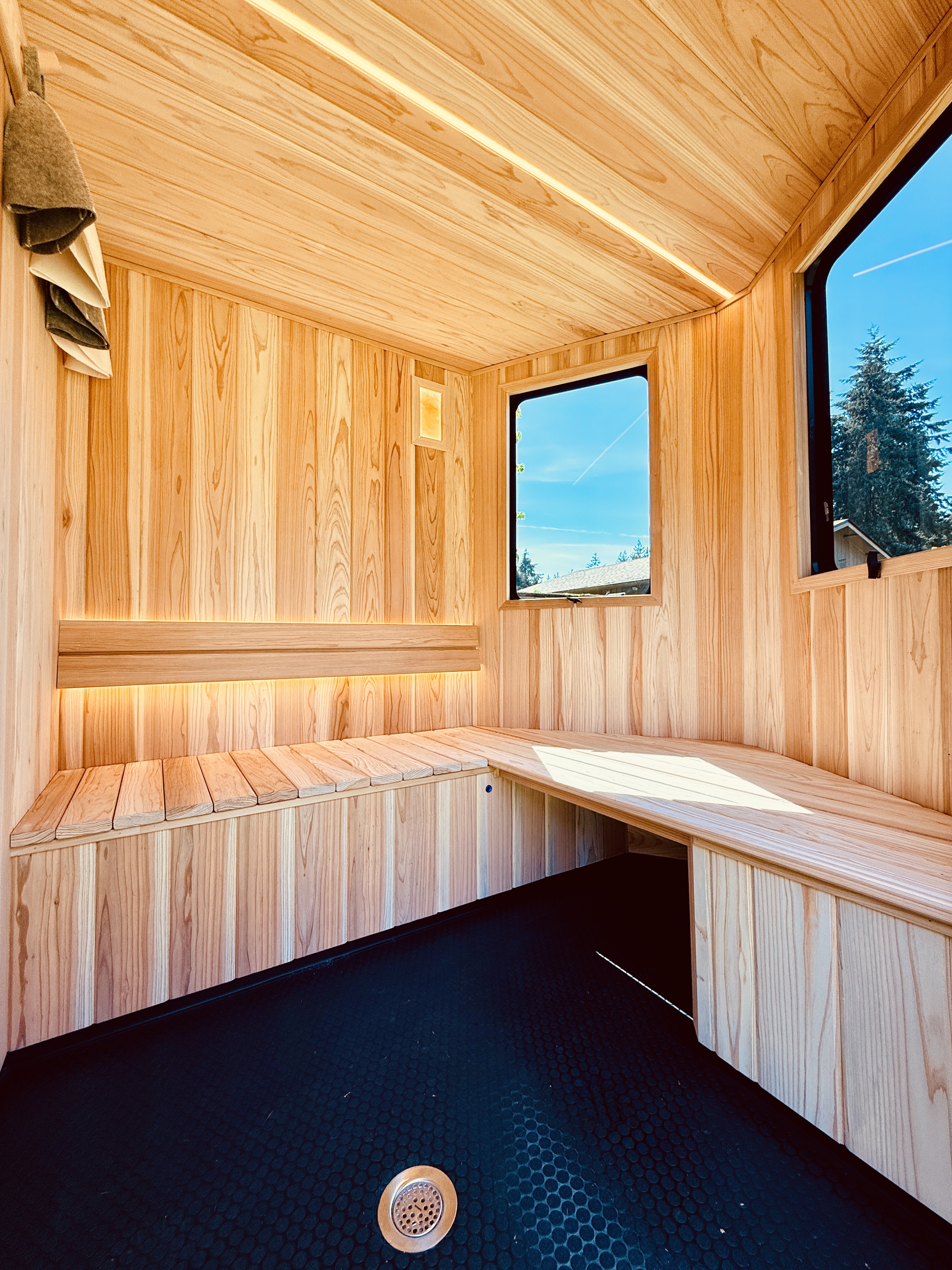 2026 6x12 TA Premium 6x12TA Mobile Sauna Trailer – Seats 6 | Wood-Fired | Outdoor Shower | Off-Grid Ready White — photo 20 of 22