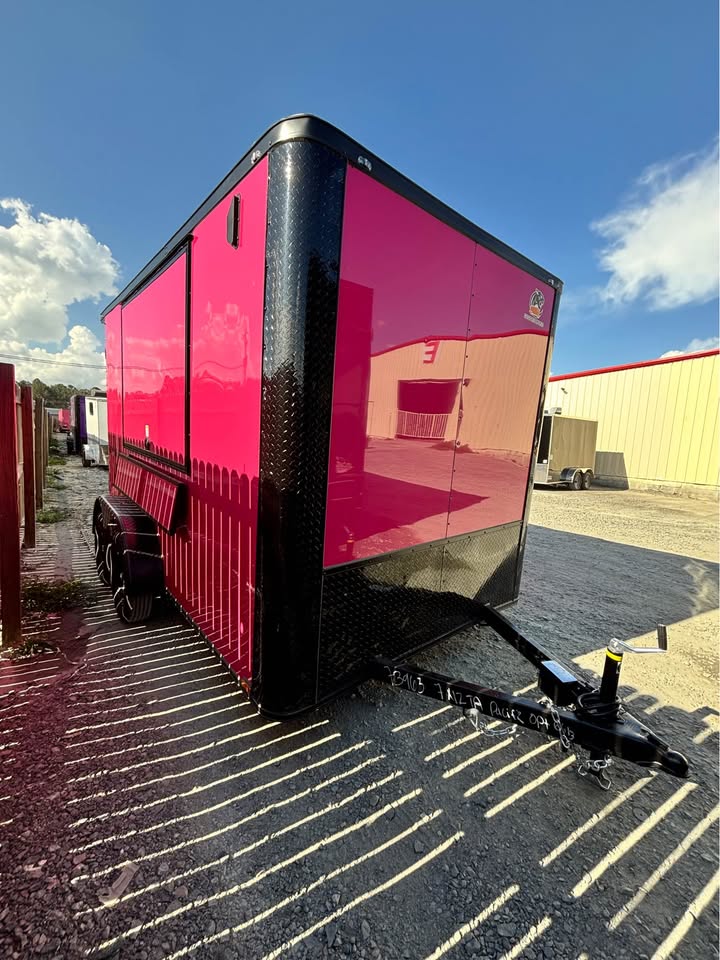 2026 7x12 TA 2026 Enclosed Concession Trailer 7x12TA White — photo 3 of 12