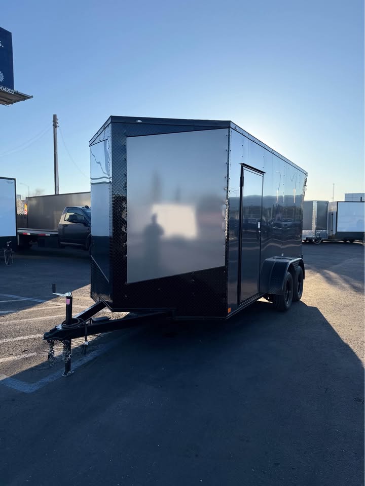 2026 7x14 TA 2026 Concession Enclosed Trailer 7x14TA White — photo 2 of 12