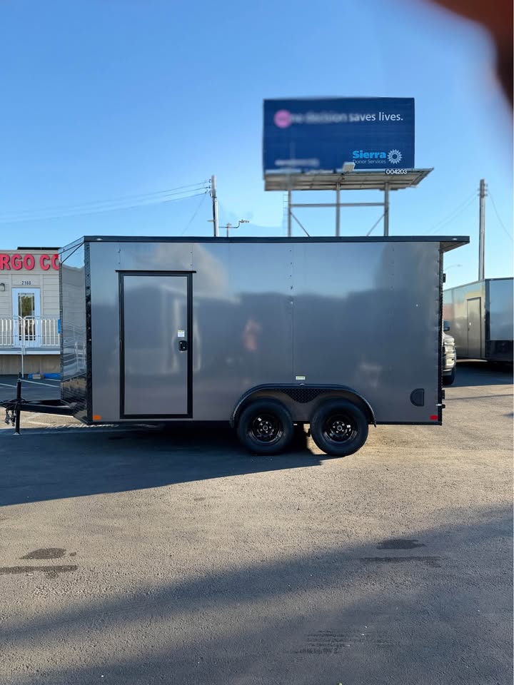 2026 7x14 TA 2026 Concession Enclosed Trailer 7x14TA White — photo 9 of 12