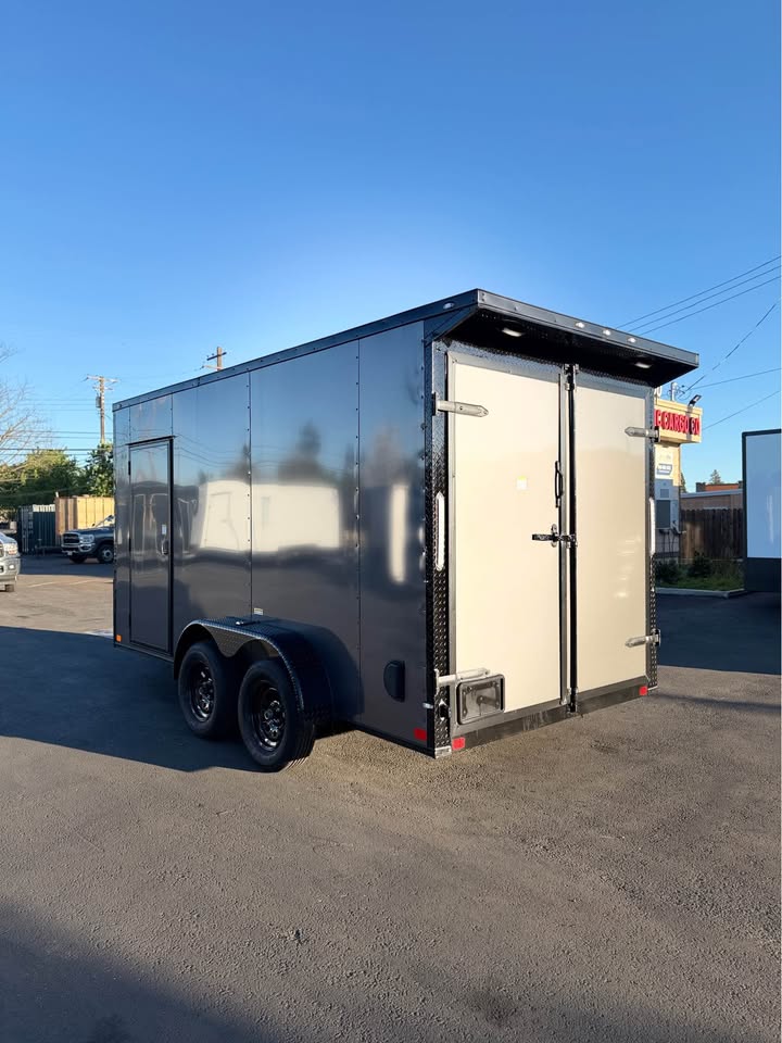 2026 7x14 TA 2026 Concession Enclosed Trailer 7x14TA White — photo 8 of 12
