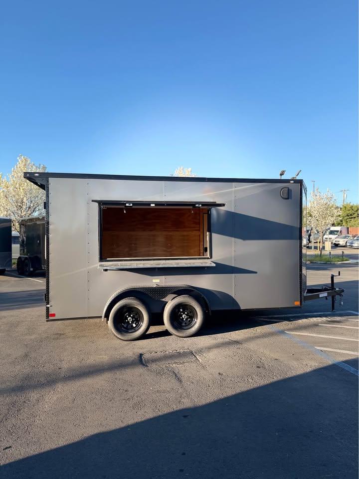 2026 7x14 TA 2026 Concession Enclosed Trailer 7x14TA White — photo 5 of 12