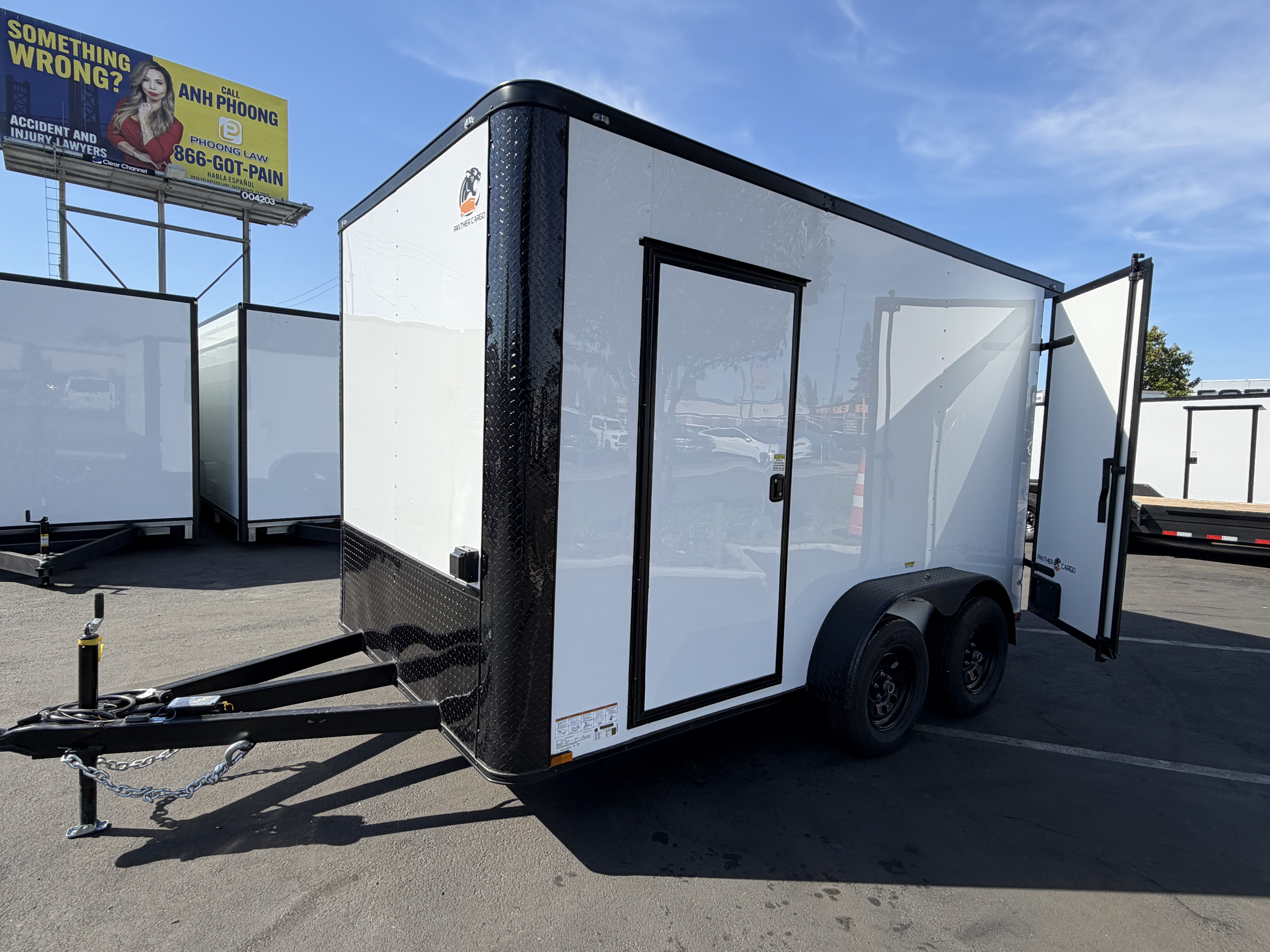2027 7x12 TA 2027 Panther Cargo 7x12TA Custom/Race Trailer White — photo 15 of 15
