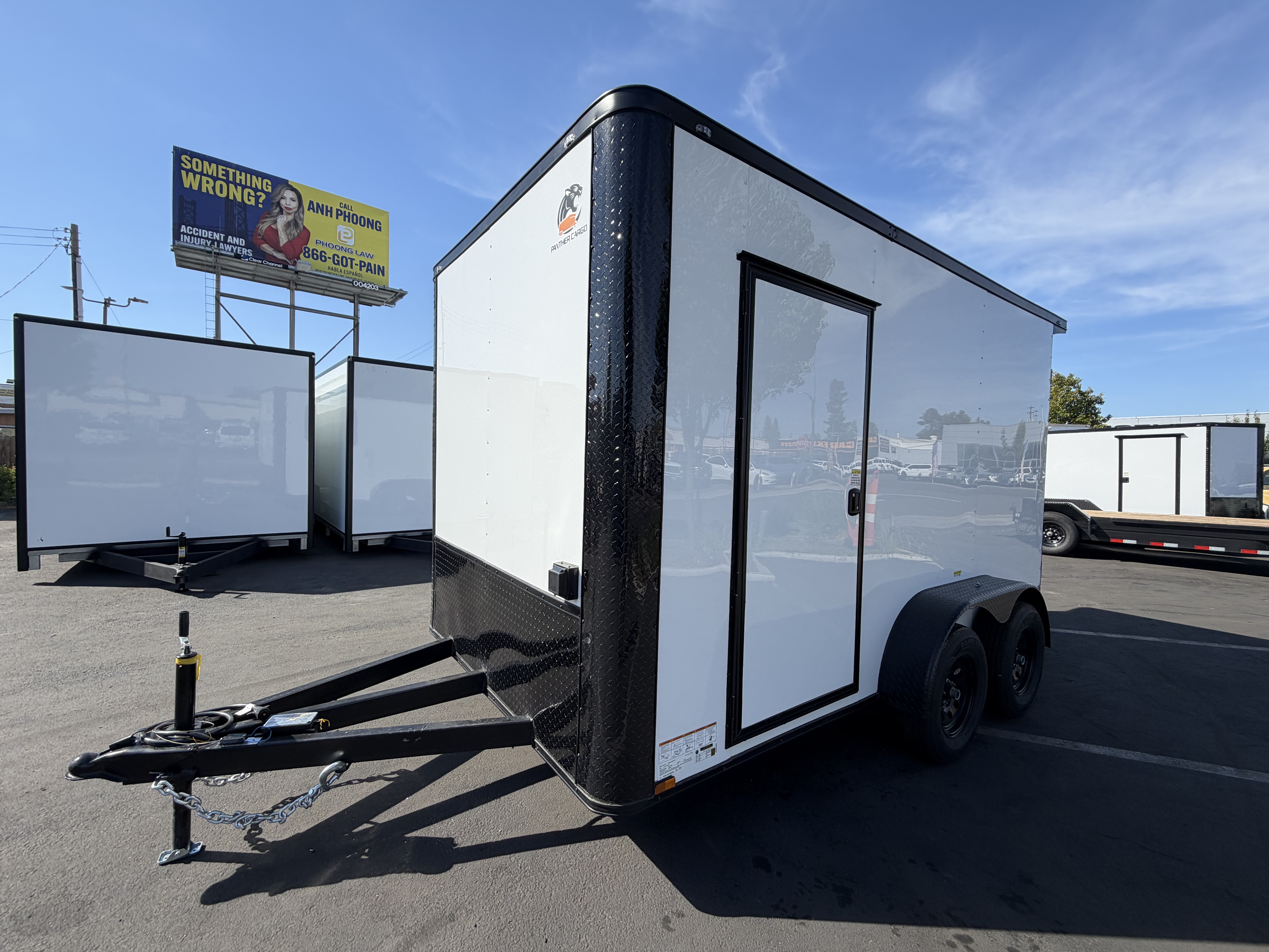 2027 7x12 TA 2027 Panther Cargo 7x12TA Custom/Race Trailer White — photo 1 of 15