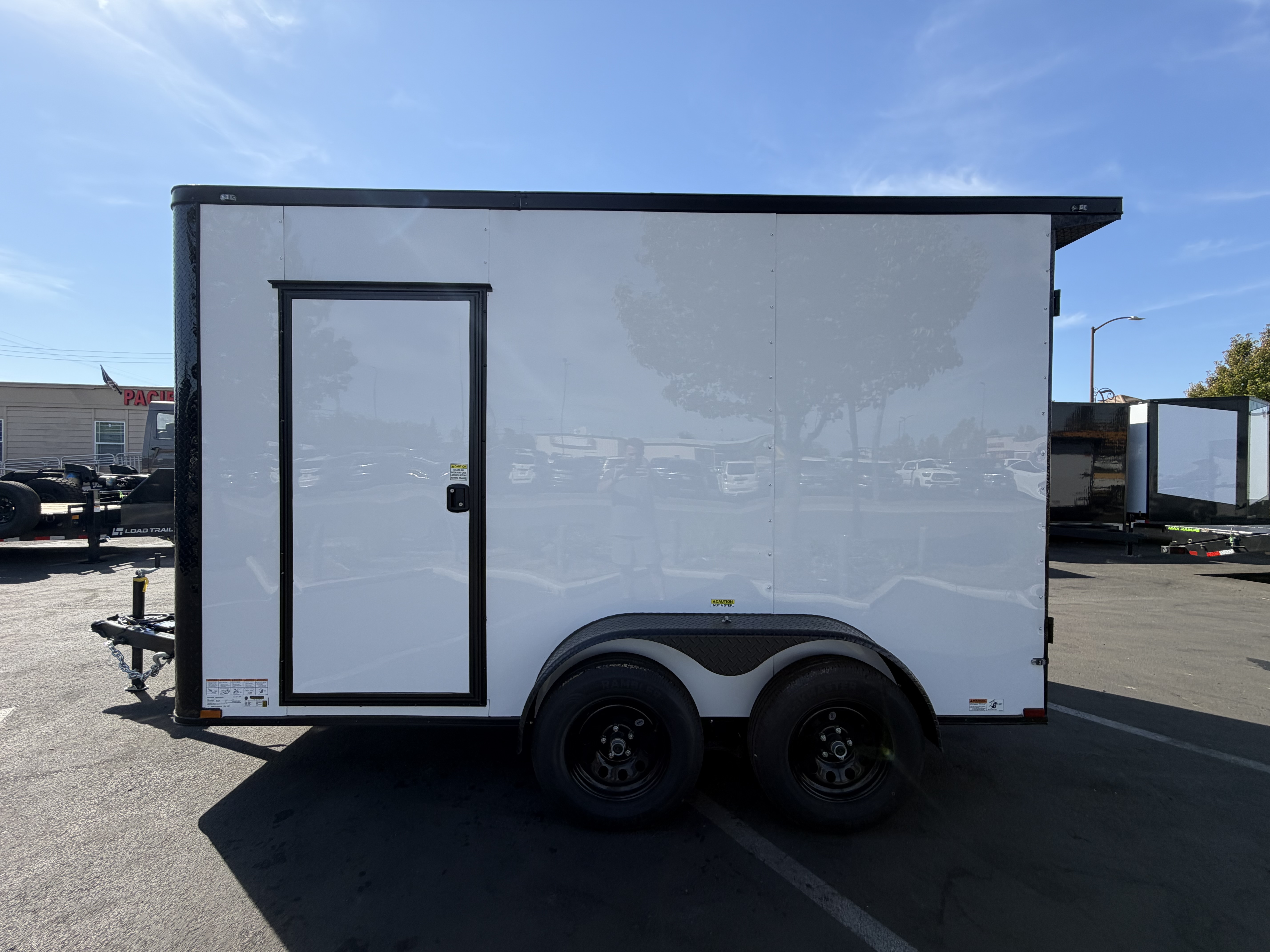 2027 7x12 TA 2027 Panther Cargo 7x12TA Custom/Race Trailer White — photo 5 of 15